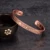Медный браслет Vinterly, мужской браслет на удачу с драконом и Фениксом, Регулируемый Браслет-манжета, энергетические магнитные браслеты, браслеты для мужчин и женщин - изображение