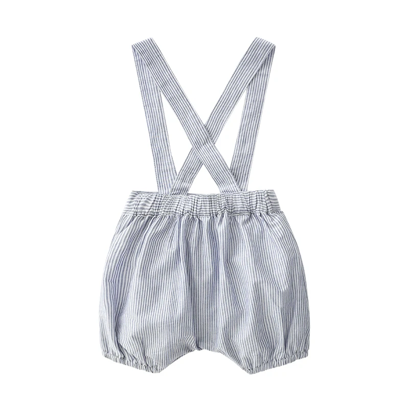 Летний красивый костюм для новорожденных мальчиков 3-18 месяцев светло-голубые