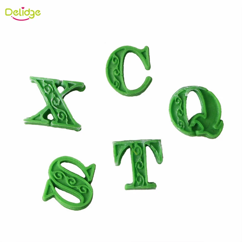 Delidge 1 шт. силиконовая форма для торта с буквами Английский алфавит помадки