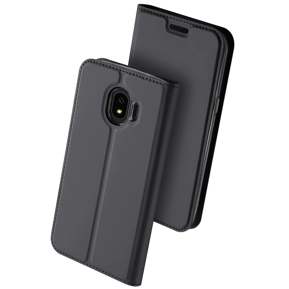 Флип кейс для samsung Евразийский Ver J400 (2018) PU & TPU бампер защитный слот карты держатель