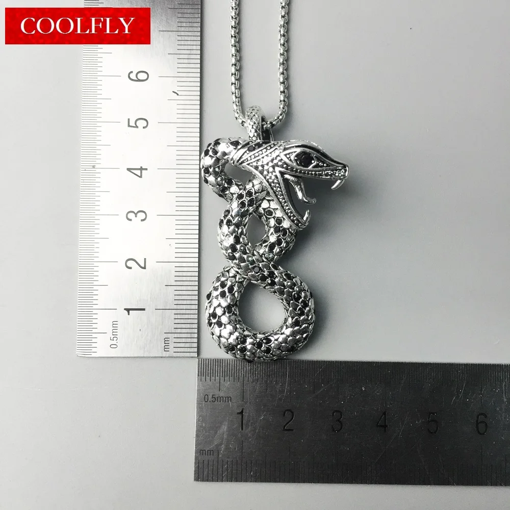 Цепочки и ожерелья Ретро Змея кулон Мода Стиль Rebel панк звено цепи Модные