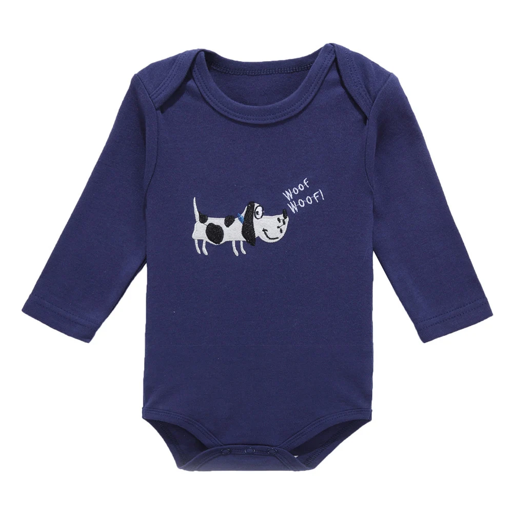 100% Cotton Baby Bodysuits 3PCS Set Long Sleeve Newborn Infant Clothing Boys Jumpsuits Spring Costume High Quality | Детская одежда и