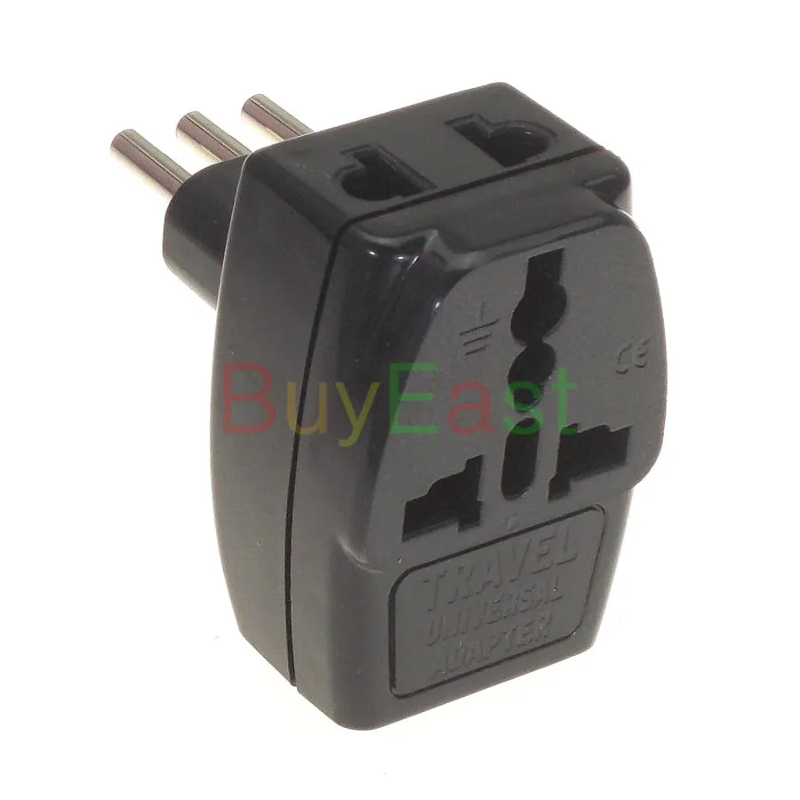 Lot 5 Italian Uruguay Travel Plug Adapter Type L 3 Way Multi Port Outlet Convert GE/US/AU/UK/EU World AC100~250V 10A White | Обустройство