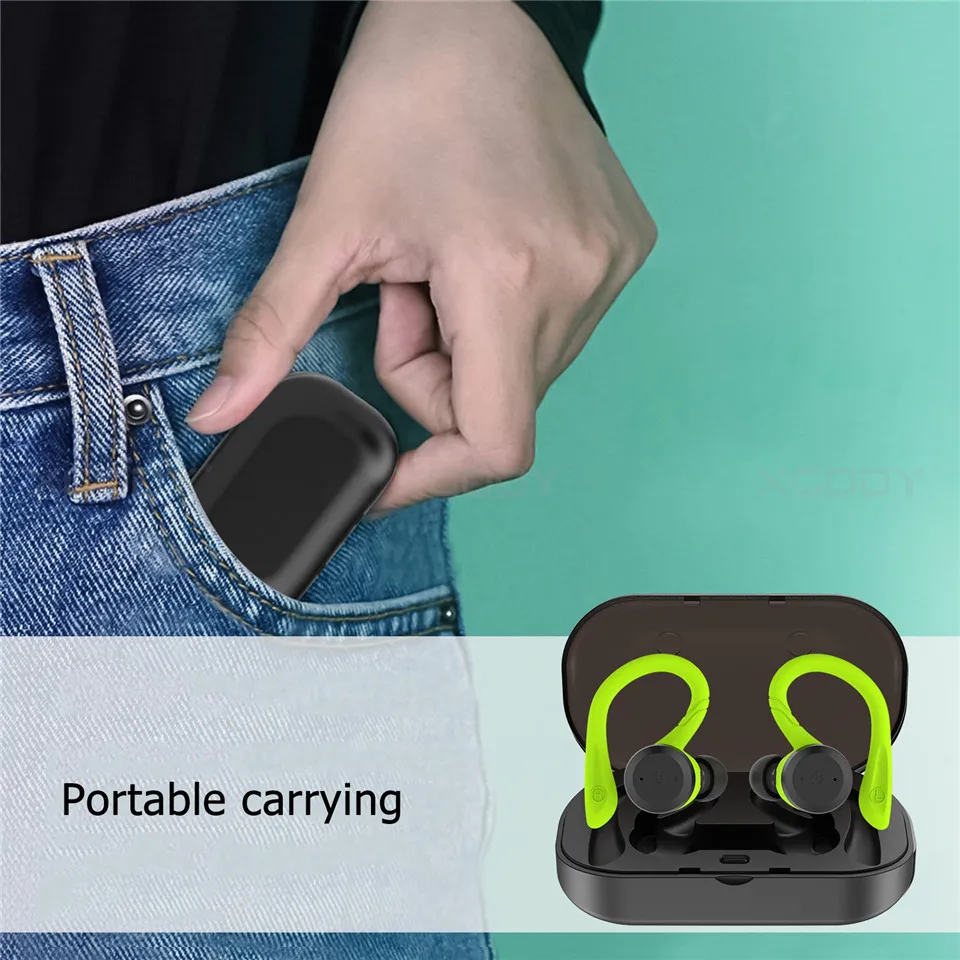 XGODY BE1018 беспроводные наушники Bluetooth 5,0 с шумоподавлением TWS наушники с зарядной коробкой микрофон гарнитура наушники для телефона