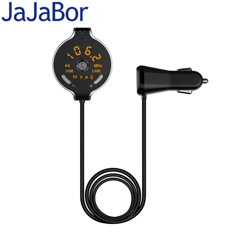 Автомобильный fm передатчик JaJaBor Bluetooth автомобильный комплект FM модулятор AUX аудио