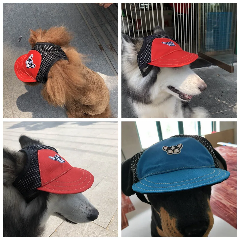 Шляпа для собак кошек летняя шапка шляпа маленьких больших щенков регулируемые
