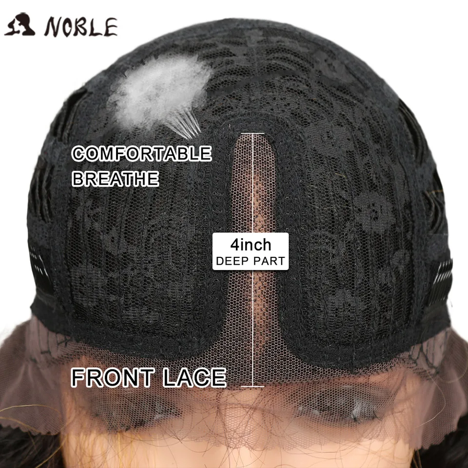 Благородные волосы на сетке спереди омбре блонд парик 30 дюймов длинные волнистые