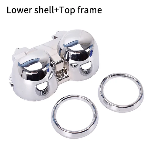 Electroplated set Корпус прибора спидометр крышка датчики плателя метр одометра тахометр в виде ракушки для Honda CB400 1992 1993 1994 CB400 92-94 - Цвет: Electroplated set