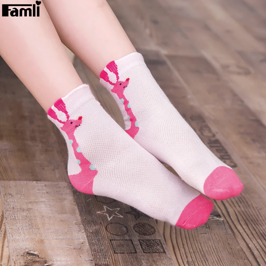 Famli 5 парт/Лот детские летние сетчатые носки унисекс хлопковые Повседневные