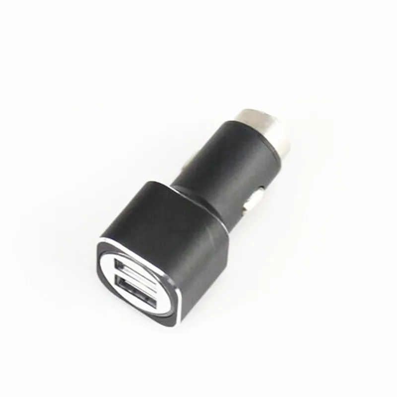 Новое автомобильное зарядное устройство Usb 12 В 2.1A алюминиевое двойное USB для iPhone 5