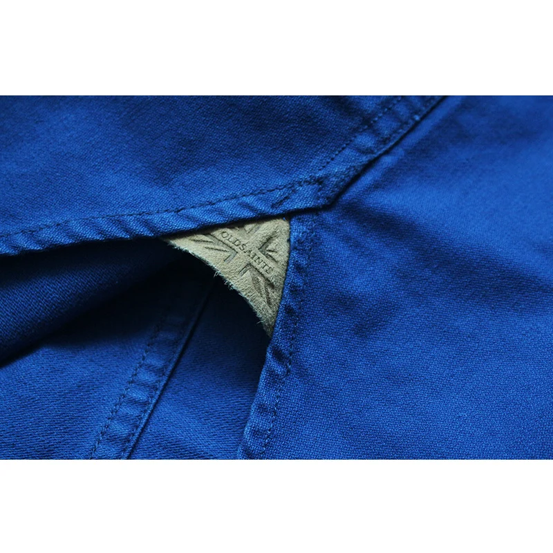 Мужские рубашки повседневное Slim Fit Cargo Camisa Masculina рубашка платье Ropa Hombre Old Saints