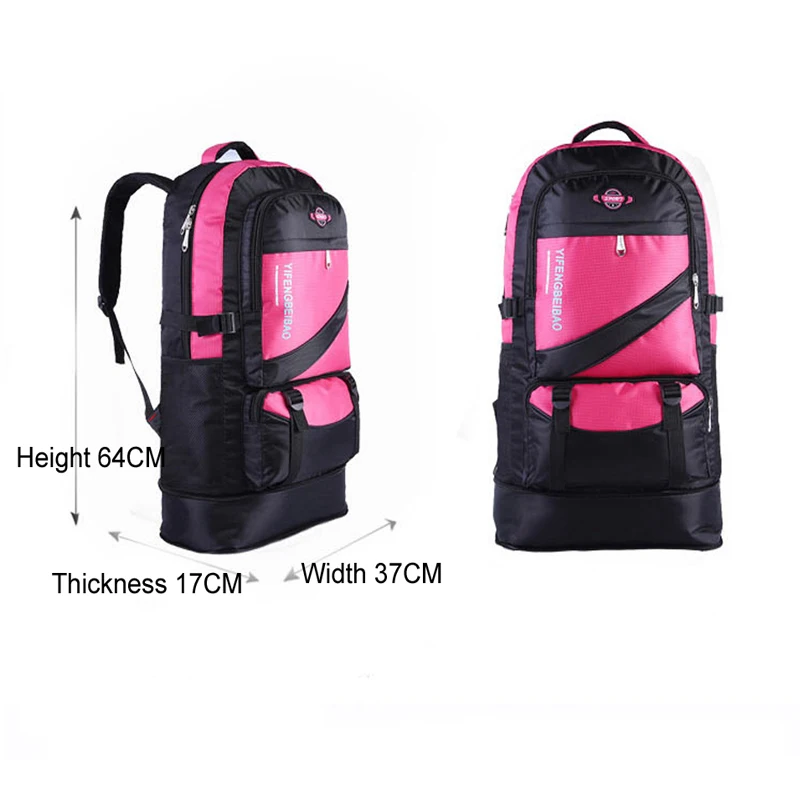 Yuetor 60L большой водонепроницаемый открытый Пеший Туризм рюкзак кемпинг Mochila