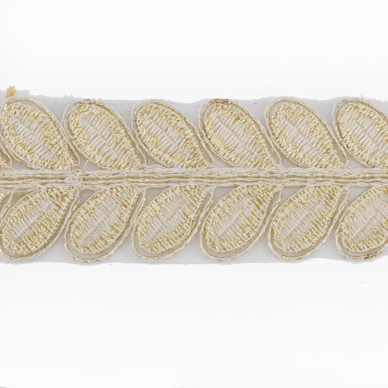 10 ярдов золотистая металлическая лента с вышивкой | Дом и сад