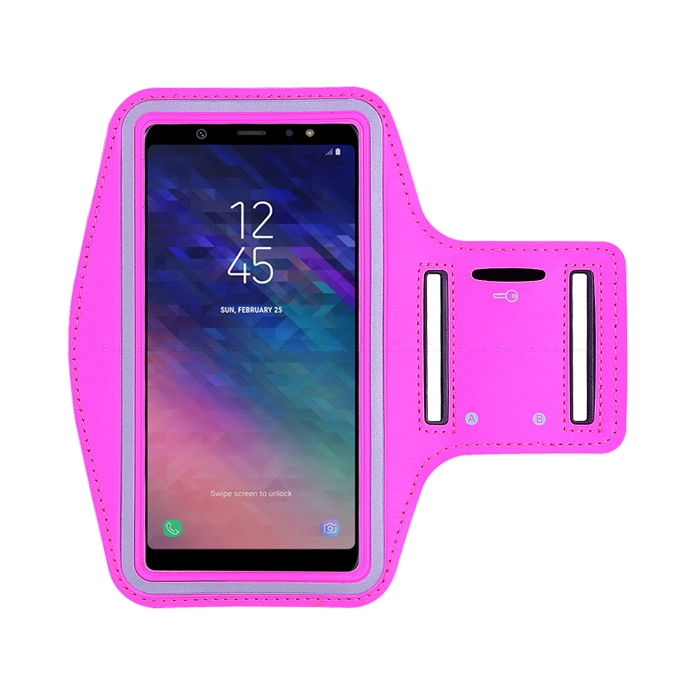 Rose Спорт Бег Велосипедный Спорт чехол для телефона сумка для samsung Galaxy A50 A30 A10 A7 A5 A3 A9 Pro A2 Core A8 A6 плюс Чехол-повязка на руку - Цвет: Rose