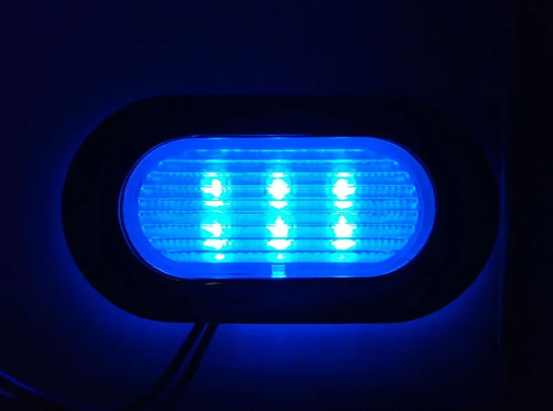 

12V Marine Yacht LED Step Light Ceiling Lighting Welcome Lamp White/Blue Boat Accessories