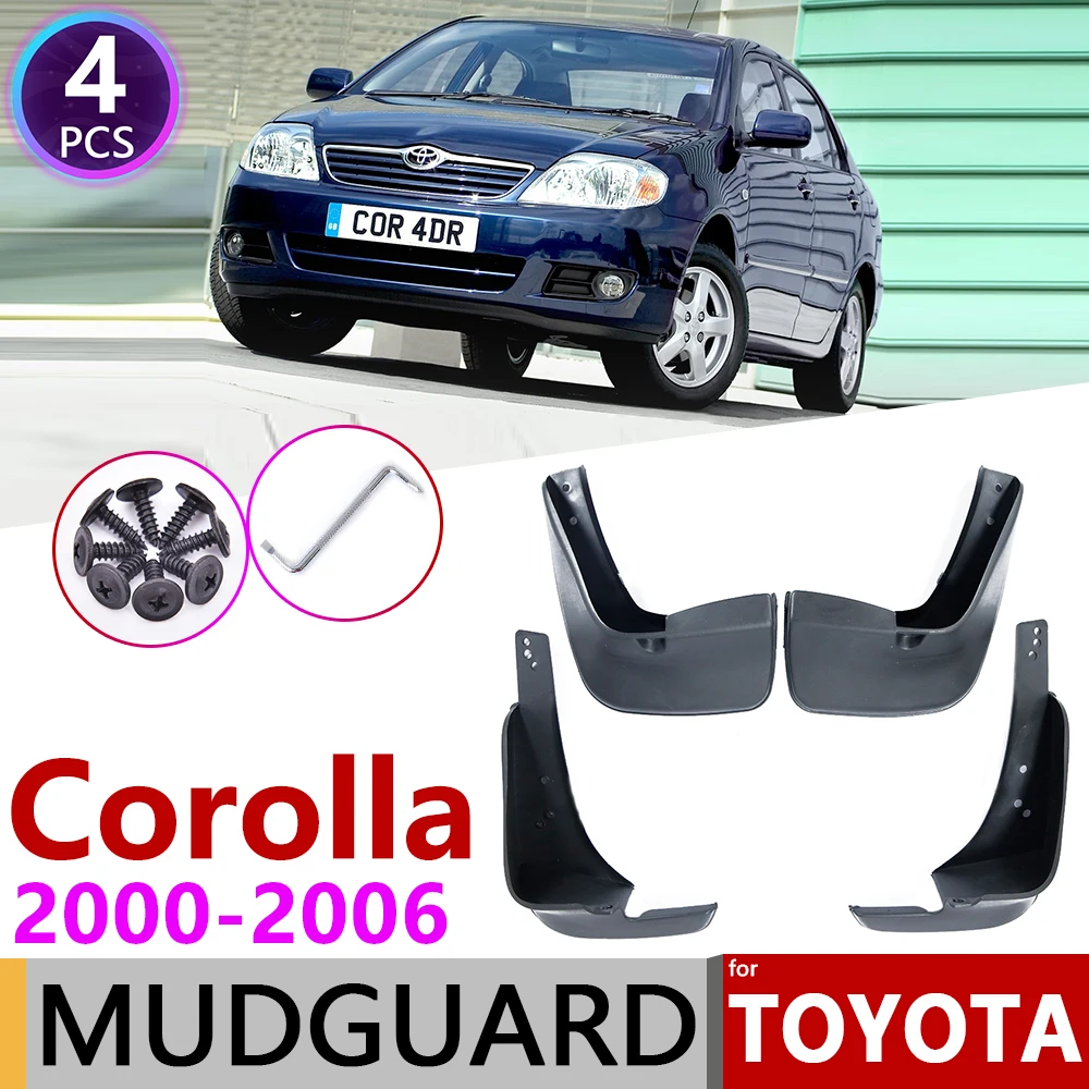 4 шт. для Toyota Corolla E120 E130 2000 ~ 2006 крыло автомобиля брызговик щиток аксессуары 2001 2002 2004