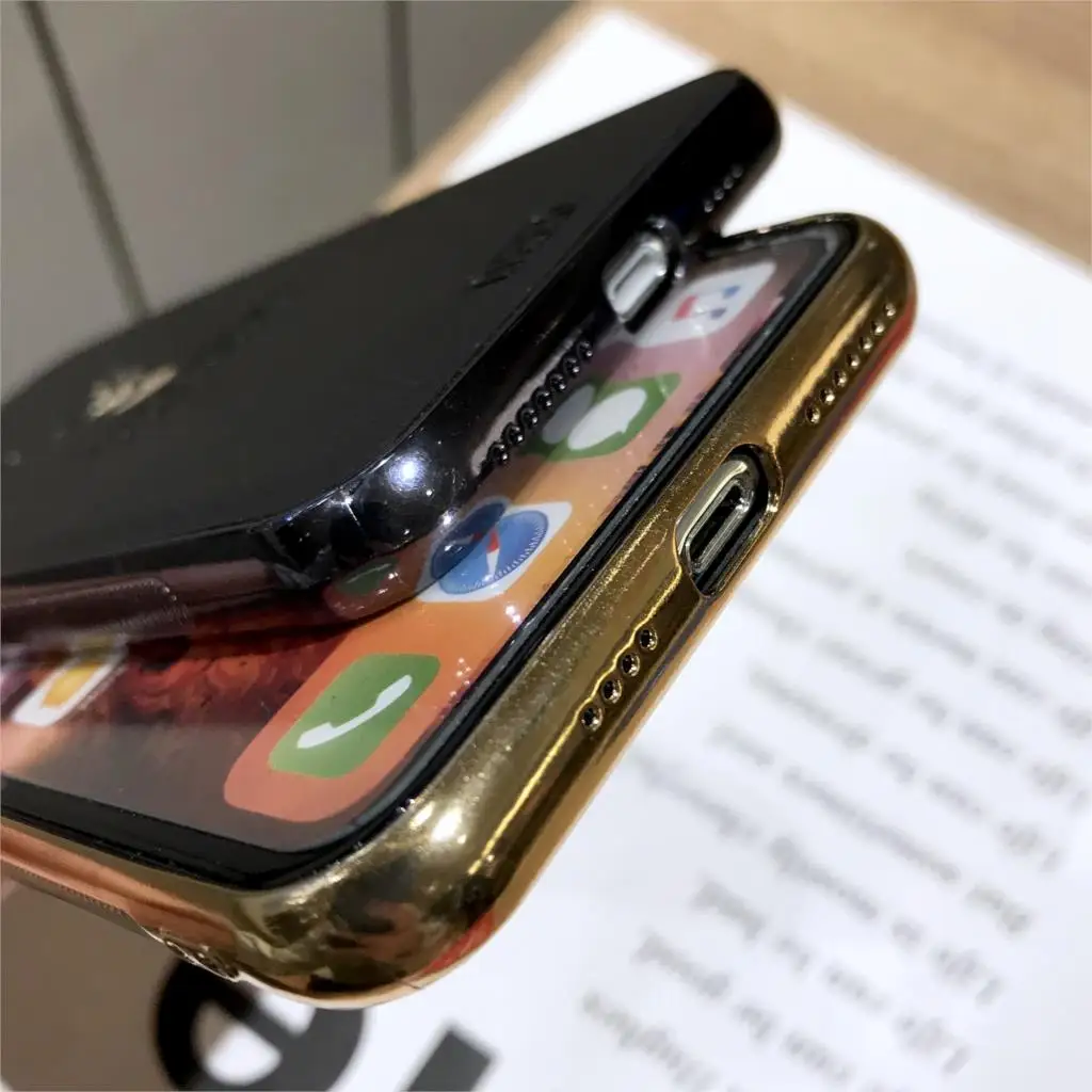 Роскошные олень шаблон кожаный чехол для iPhone X 6 6s 7 8 плюс XR XS блеск Макс задняя