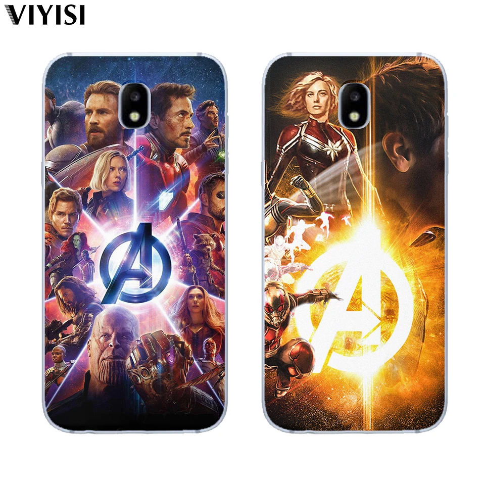 Marvel Phone Case For Samsung Galaxy s8 S9 Plus S6 S7 S10 Lite Note 8 9 Luxury Iron Man Captain America Soft silicone TPU Cover |
