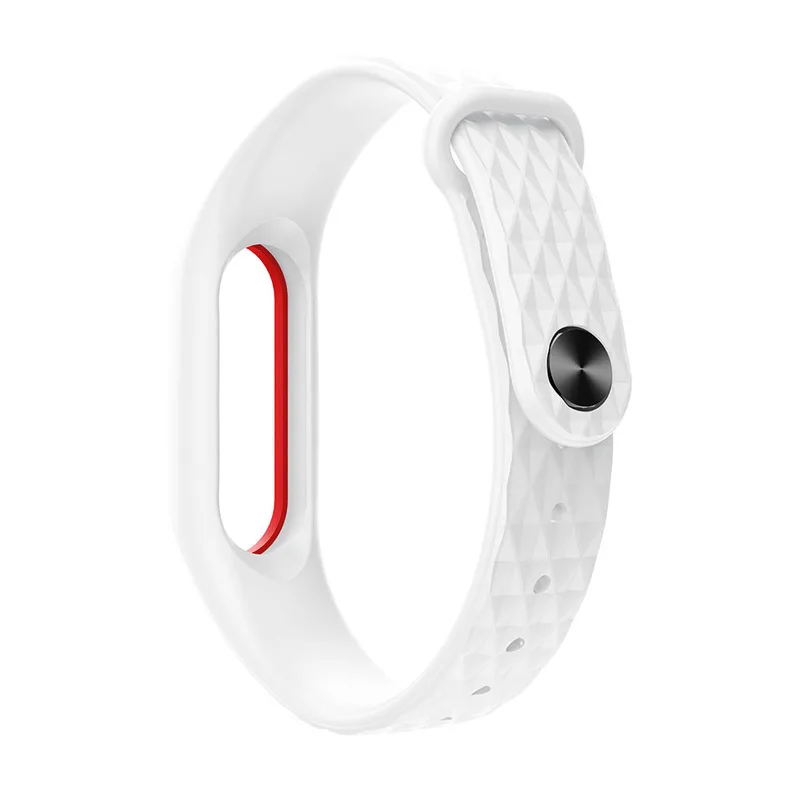Силиконовый ремешок для наручных часов Xiaomi Mi Band 2 двойной цветной браслет носимые