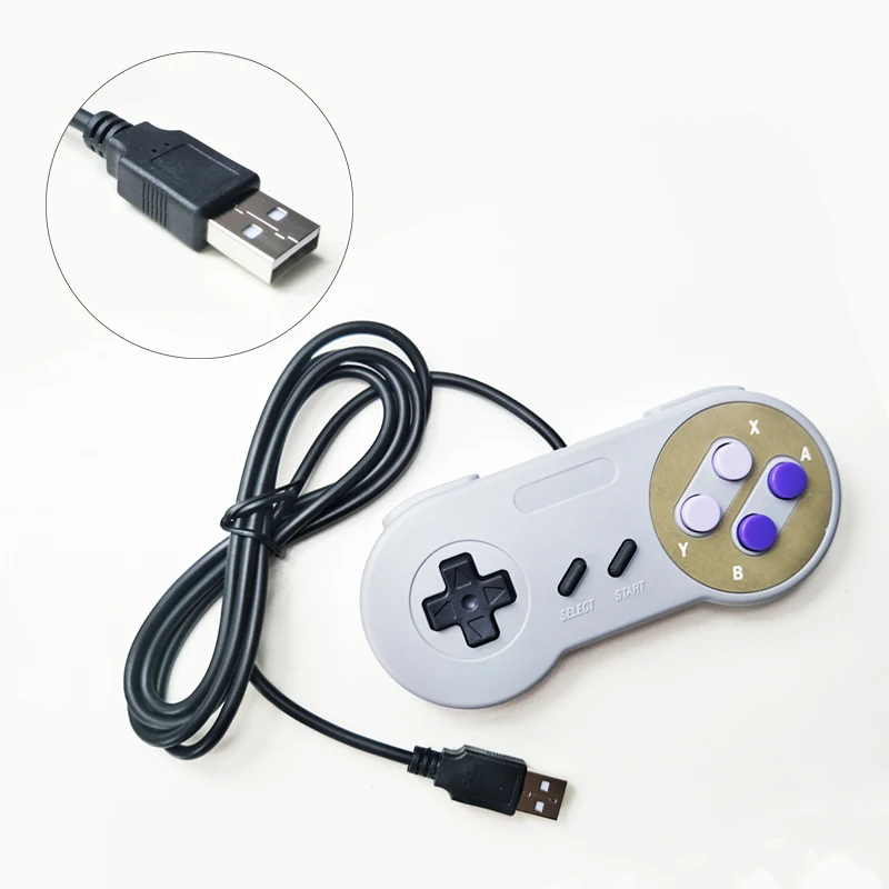 HAOBA New Retro Classic USB Controller PC Controllers Joypad Joystick Replacement for SNES Windows MAC Wholesale | Электроника