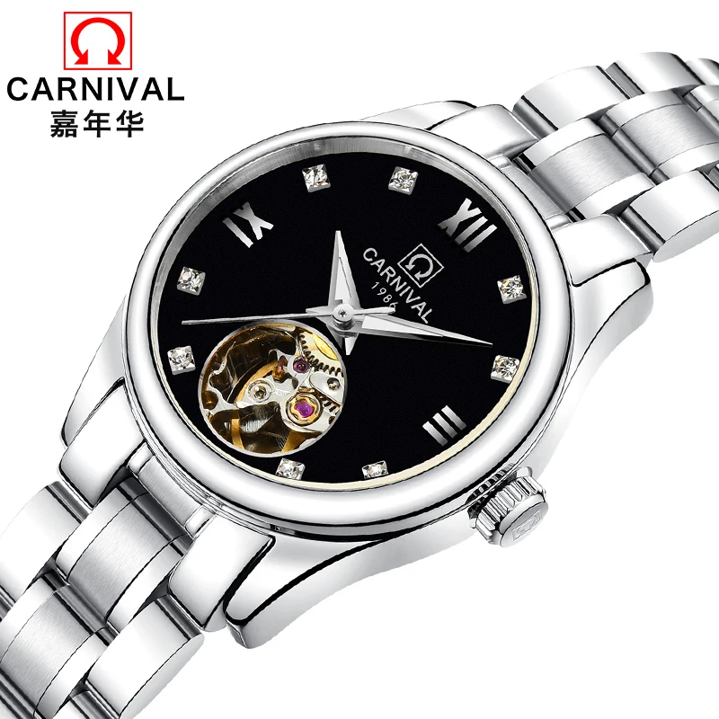 Luxury Brand Carnival Women Watches ladies Automatic Mechanical Watch Women Sapphire Waterproof relogio feminino Clock C8789L-1