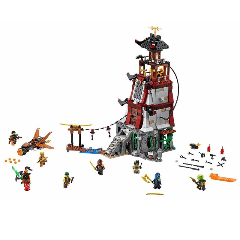 Строительные блоки The Lighthouse Siege Marvels Ninjas наборы для модели кирпича игрушки
