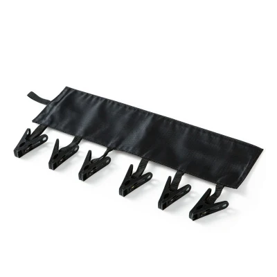 1pcs 34cm multi-functional portable clothes clip travel necessary to save hook space bathroom hooks - Цвет: Сливовый