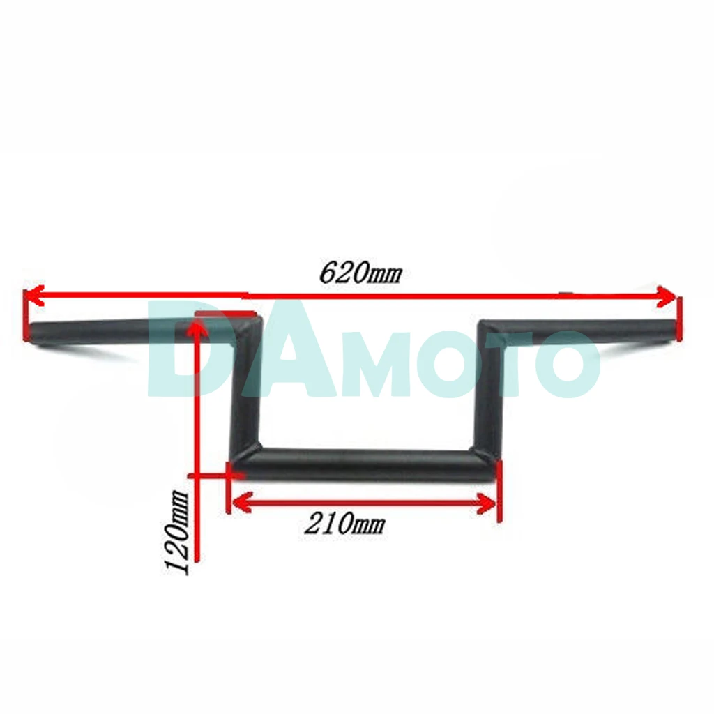 Мотоцикл черный Drag Z Bar откатные Рули Triumph пользовательские Чоппер захват для SUZUKI