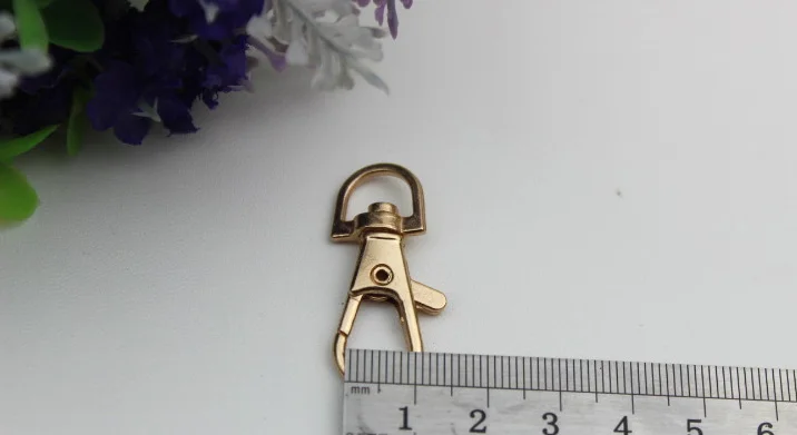 100pcs/lot Bag Accessories Hook clasp pale golden key chain Lobster dog buckle connections handbags hardware accessories | Обустройство