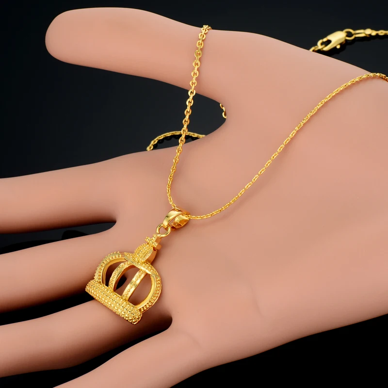 Женская цепочка золотистого цвета с подвеской крестом|Ожерелья подвеской| |