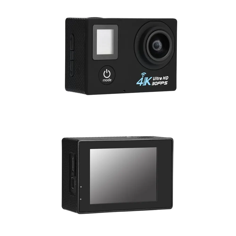 Экшн камера Ultra HD 4K Wi Fi 1080P 16 МП двойной экран 170D водонепроницаемая