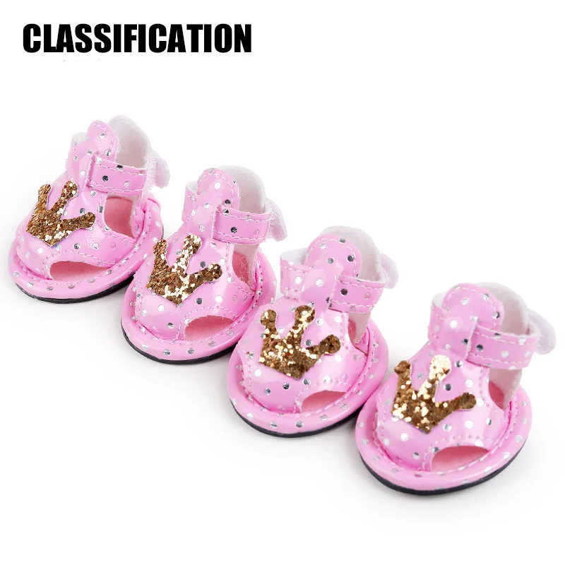 2017 petcircle Новые поступления собака обувь Лето Симпатичные Корона Обувь для собак