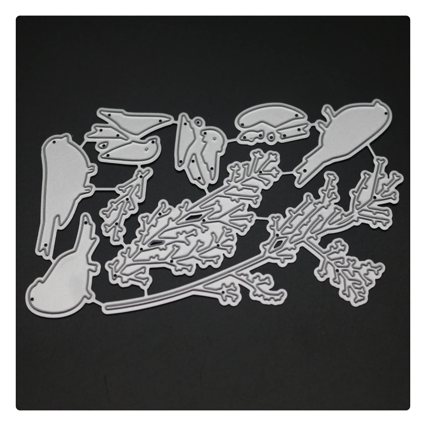 

1732 Birds Die Cuts Scrapbook Metal Cutting Dies For Scrapbooking Stencils DIY Album Cards Decoration Embossing Folder Die Cuts