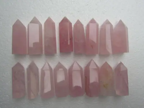 

16 Pieces NATURAL ROSE quartz crystal point Healing