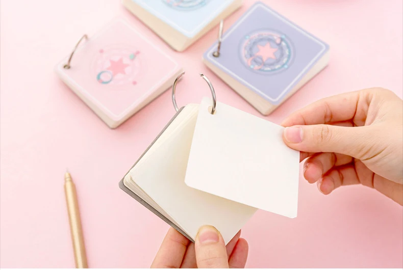 Kawaii Star Magic Iron Ring Notes милый креативный блокнот для заметок мини-блокнот школьные офисные принадлежности канцелярские товары рекламные вещи лист