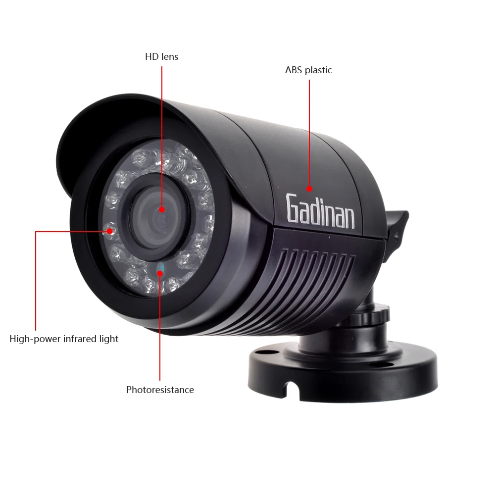 Gadinan ONVIF P2P DSP hi3518e H.264 720 P мегапиксельная HD CCTV IP66 Водонепроницаемый Открытый