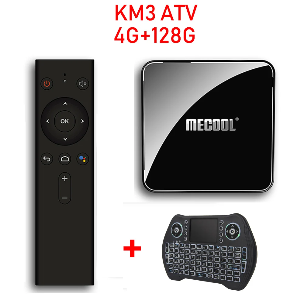 KM3 ATV 128G Mouse KM3 3D ТВ Box Android ТВ Google Сертифицированный Android 9,0 ТВ коробка 4 Гб 128 Amlogic 4K двухъядерный процессор Wi-Fi Декодер каналов кабельного телевидения KM9 Pro 2/16 4/32G M8s - Цвет: KM3 ATV 128G Mouse