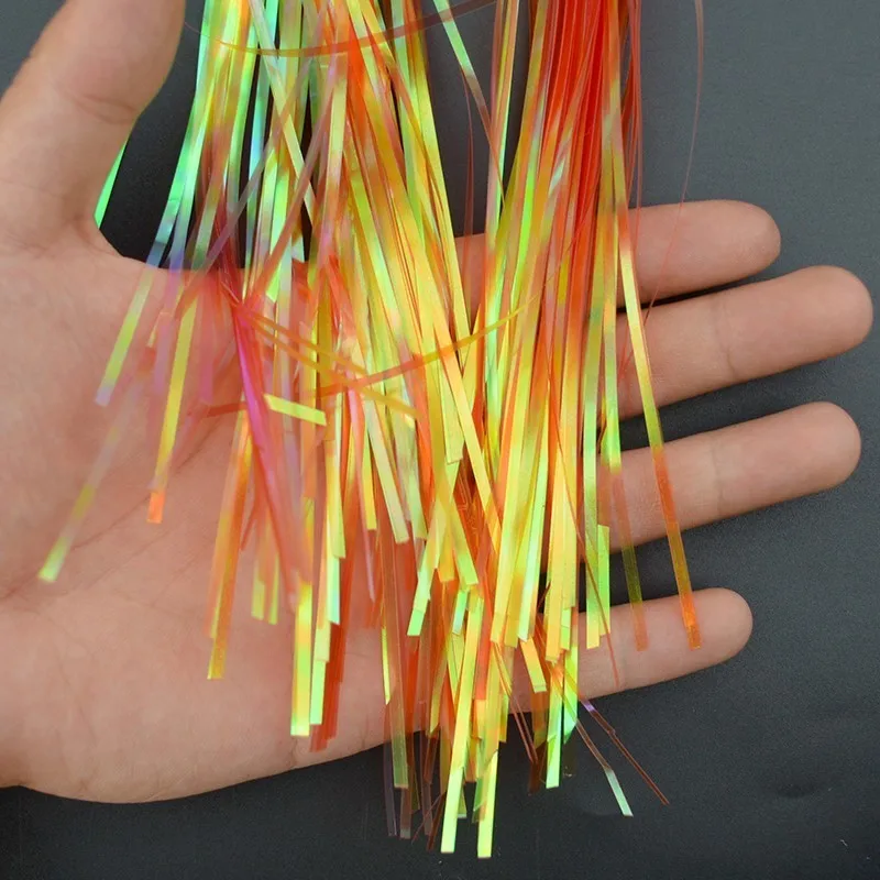 Fly Fishing Tying Crystal Flash 1 Piece 2mm Width 60 Strands 9 Colors Tinsel Material Laser Flasher Accessories | Спорт и