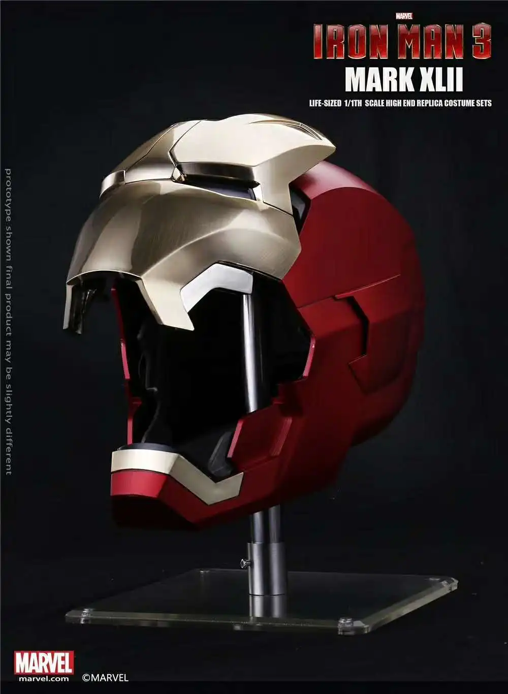 Супер герой Железный человек 1/1 Mark7 пригодный для ношения шлем полноразмерная