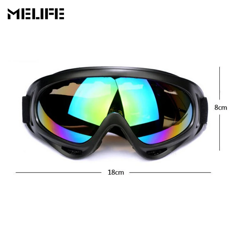 MELIFE зимние спортивные сноубордические очки противотуманные UV400 сферические PC