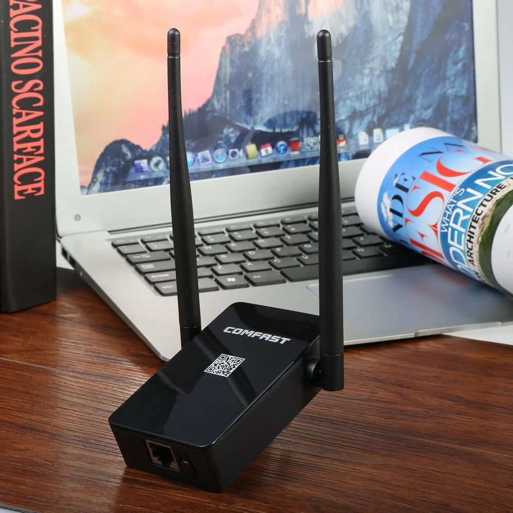 COMFAST cf-wr302s Двойной внешний 5dbi Телевизионные антенны WI-FI повторителя 300 Мбит/с