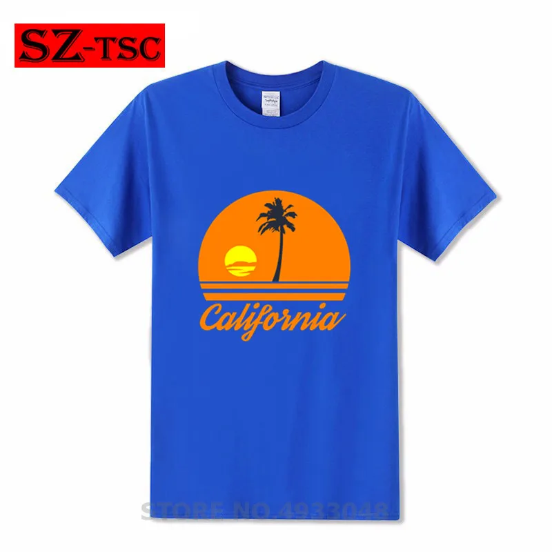 Famicom футболка California футболки "закат" негабаритная уличная футболка рубашка хлопок короткий рукав Забавный принт Женская футболка XXXL - Цвет: 13