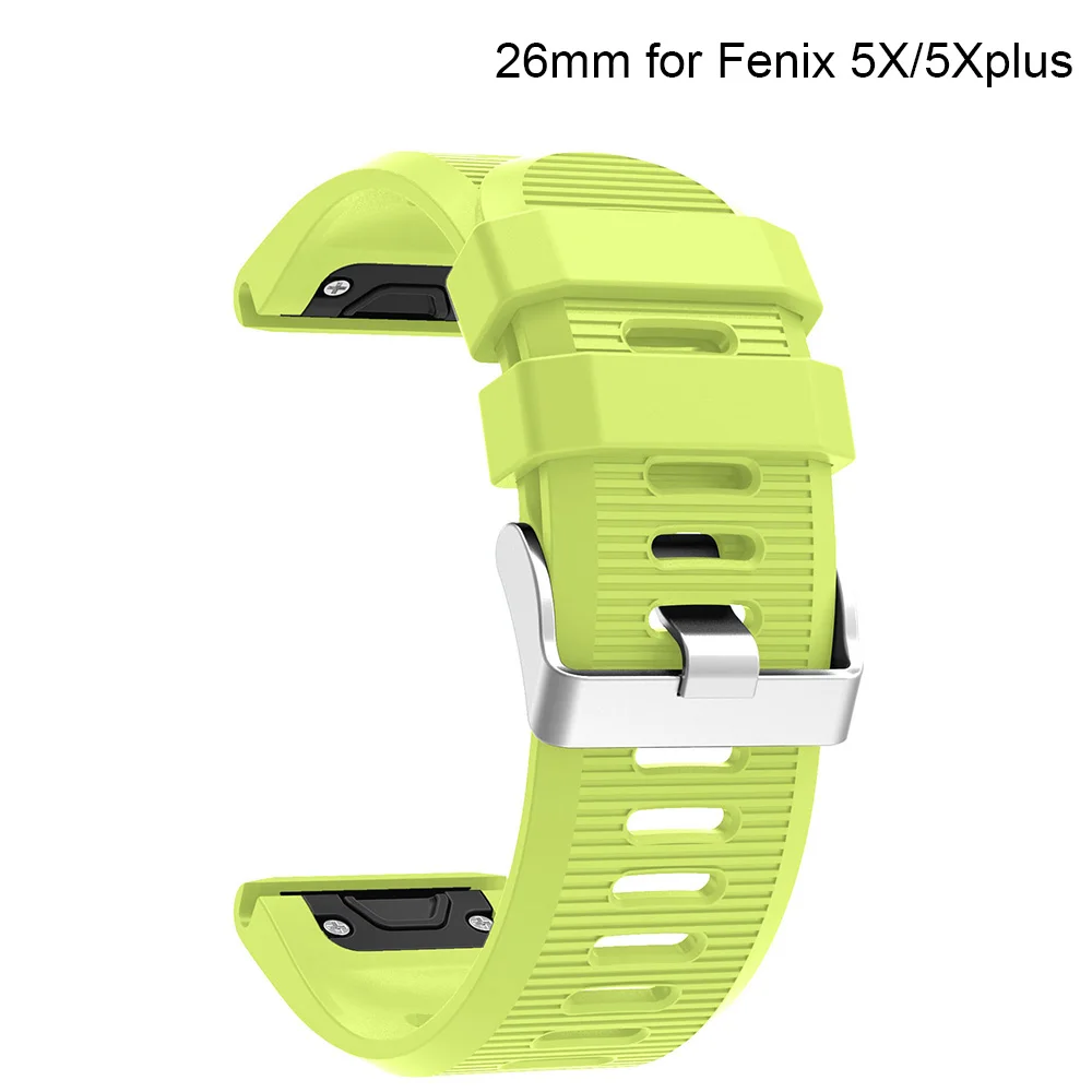 26 22 20 мм ремешок для часов Garmin Fenix 5X5 5S 3 3HR D2 S60 gps часы Quick Release силиконовый Easyfit ремешок на запястье