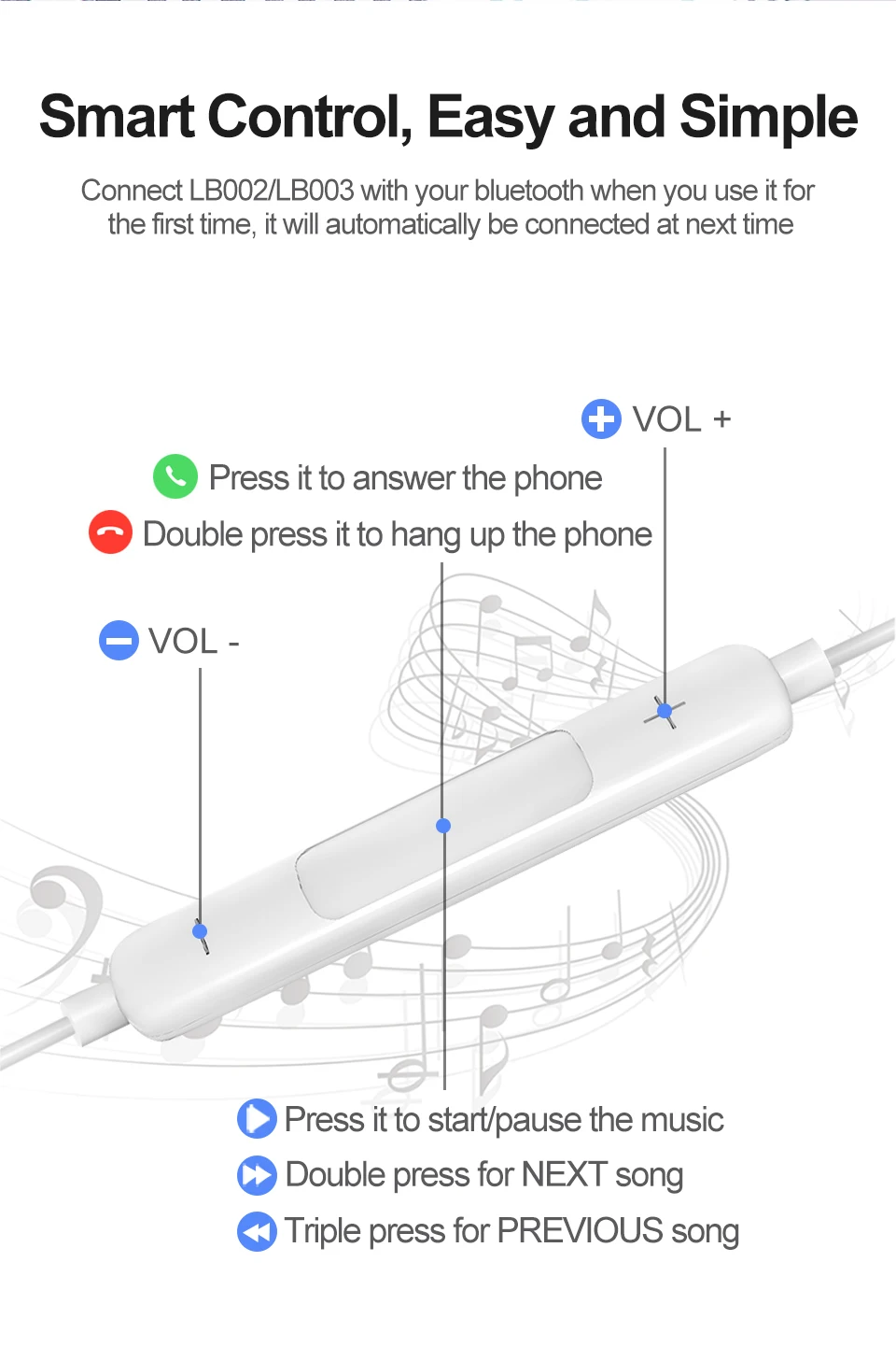Power4 активные интеллектуальные Проводные головные уборы для iPhone/Lightning Мини Bluetooth беспроводные гарнитуры с зарядкой и музыкой 2 в 1