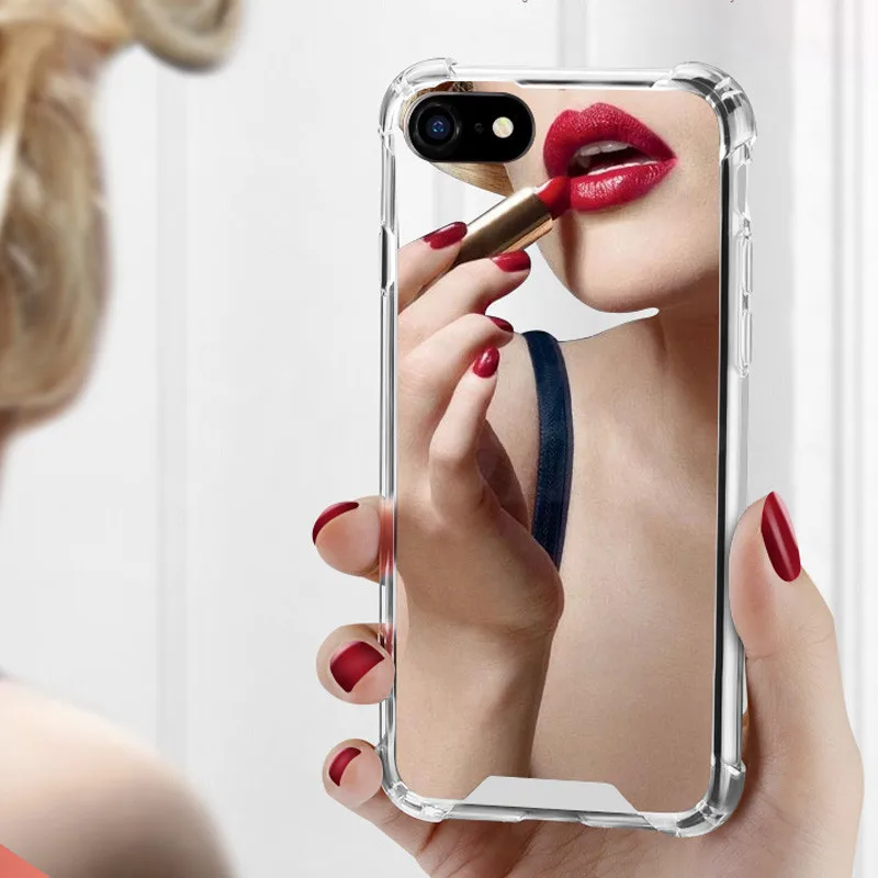 Soft Case for iPhone X XS 11 Pro Max XR Cases Shockproof TPU Mirror Back Cover 7 8 Plus 6S 6 Coque |