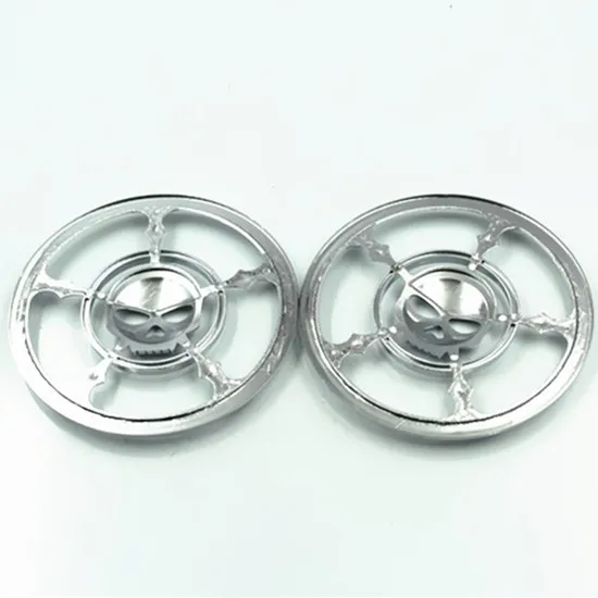 Чехол для гриля Chrome динамик в форме черепа Trim Harley Touring Electra Glide FLHT Street Tri EFI FLHXI |