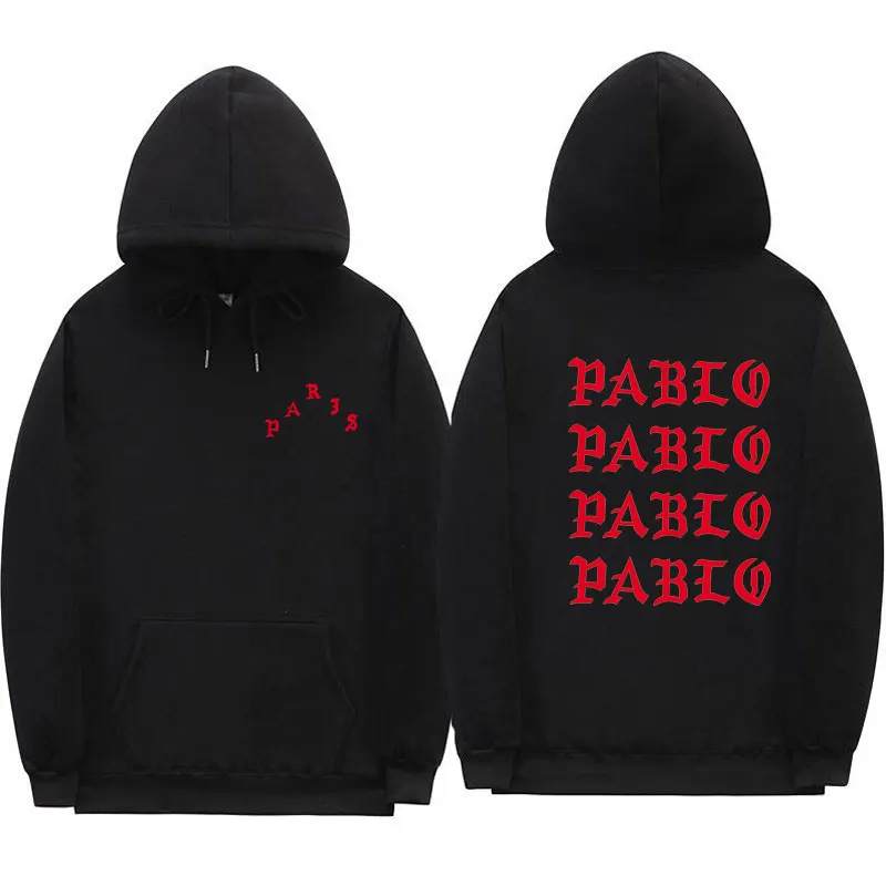 Black XMS111 Толстовки для женщин I Feel Like Pablo hoody Дамский пуловер Kanye West толстовка с капюшоном уличная Женская толстовка Пабло розовая толстовка - Цвет: Black XMS111