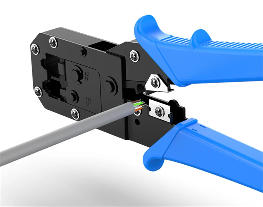 AMPCOM Pratical Series синий RJ11 RJ45 обжимной инструмент обжимные плоскогубцы сетевой кабель щипцы для 6P 8P RJ-11/RJ-12 RJ-45