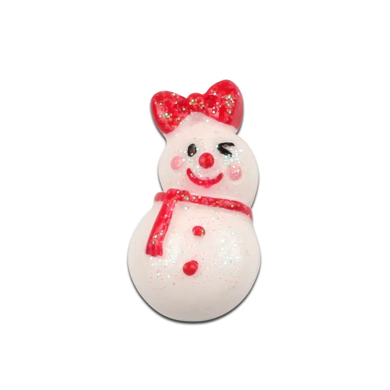 

10 шт., 27x15 мм, рождественские украшения в стиле снеговика, украшение из кабошона с плоским основанием для скрапбукинга, DIY аксессуары