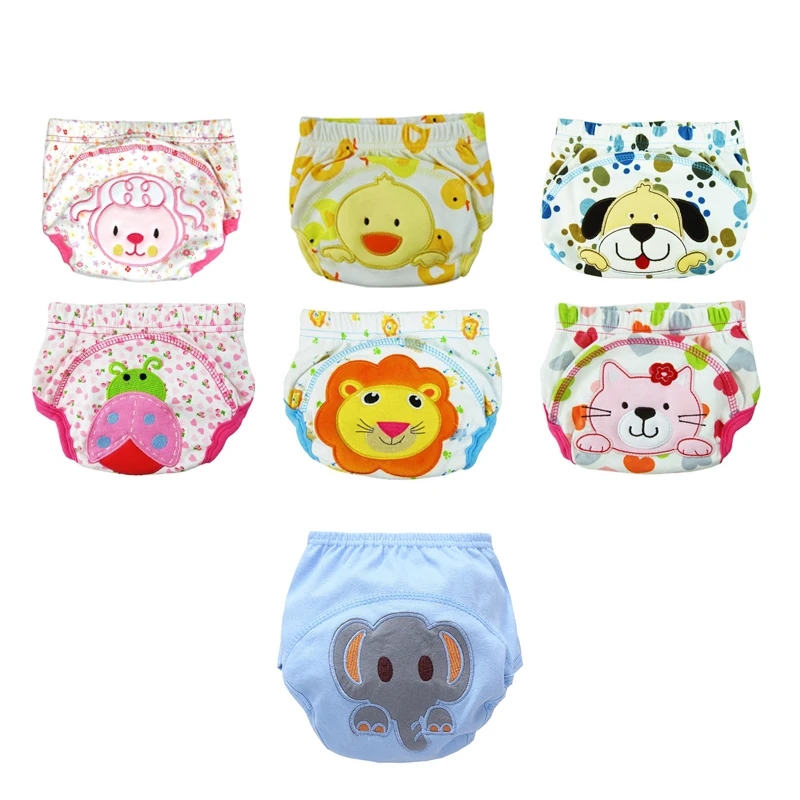 

Training Pants Cotton Reusable Baby Diapers Waterproof Cloth Nappies Washable Diapers Bamboo Learning Pants NK02